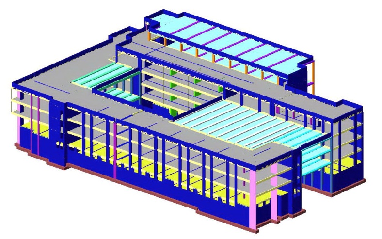 Модель складского сооружения